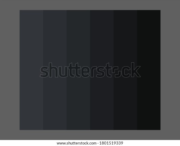 Illustration Soft Black Color Palette Stock Illustration 1801519339