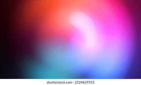 illustration of soft gradient with a blurred effect. heavily diffused neon lights. A mesmerizing abstract background with blending vibrant pink and blue hues into a soft, dreamlike diffusion.
