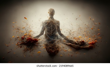 A Illustration Of A Soul Leaving The Body