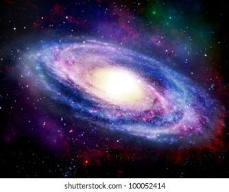 Illustration Of Spiral Galaxy