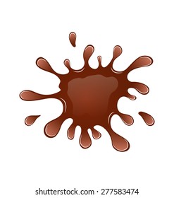 Chocolate Splash Vector Illustration Stock Vector (royalty Free) 776605225