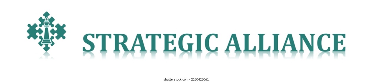 Illustration of a strategic alliance concept