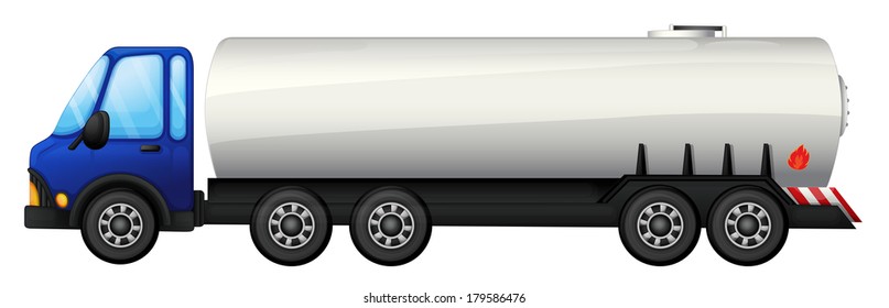 Illustration Tanker On White Background Stock Illustration 179586476 ...