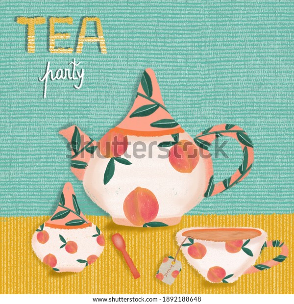 Illustration Tea Party Stock Illustration Shutterstock