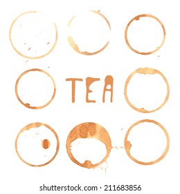 Illustration Of Tea Stains.