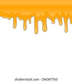 Vector Seamless Dripping Honey On White Stock Vector (Royalty Free ...