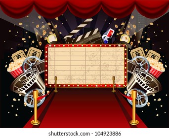 Movie Theater Marquee Images Stock Photos Vectors Shutterstock