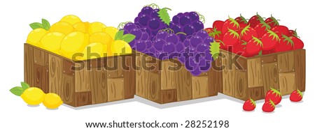 Similar – Image, Stock Photo three boxes, full of freshly harvested different apple varieties