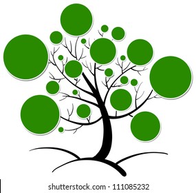 Illustration Of Tree Clipart On A White Background