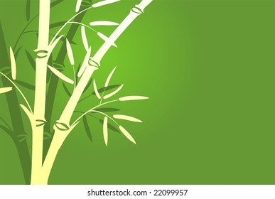 Bamboo Green Leaf Nature Plant Tree Stock Vector (Royalty Free ...