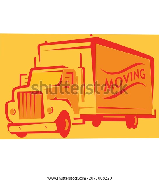 illustration of a truck\
isolated
