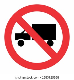 86 Heavy vehicles not allowed icon Images, Stock Photos & Vectors ...