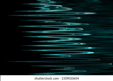 Illustration turquoise sparkle digital sharp spikes/splash ink running effects abstract