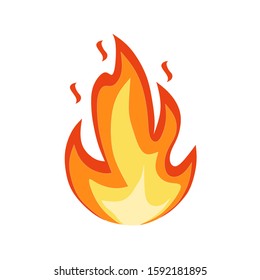 illustration of a unique and elegant simple fire logos