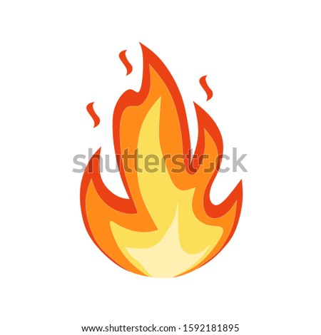 illustration of a unique and elegant simple fire logos