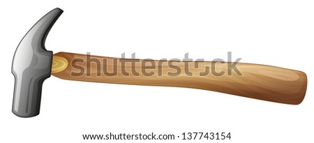 Similar – Image, Stock Photo The claw hammer on white background