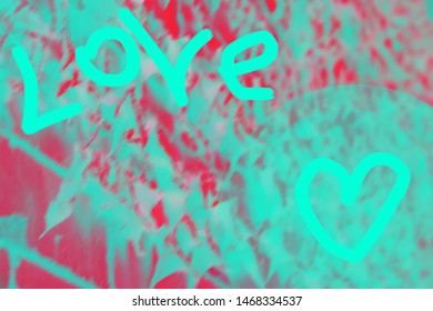 illustration with vibrant bold gradient holographic colors, Concept art, Minimal surrealism, love backgrounds. - Powered by Shutterstock