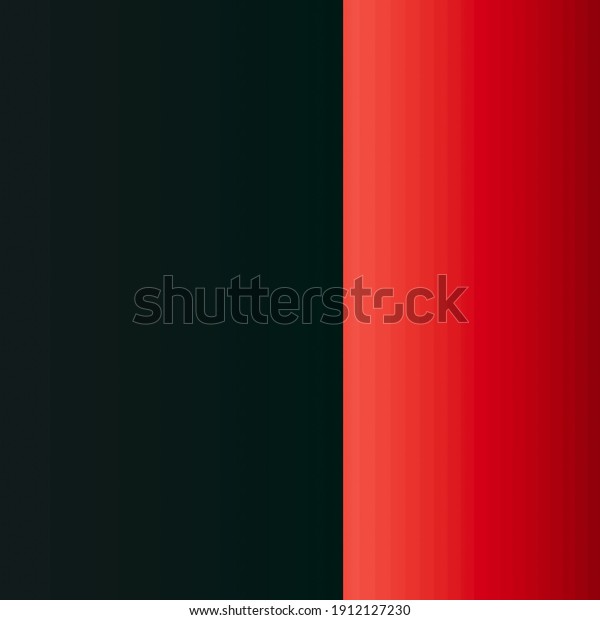 An illustration of vibrant wallpaper divided into
red and black parts