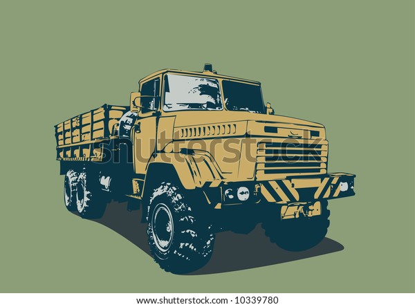 illustration of\
vintage  truck in a  grunge\
style.