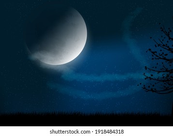 164,303 Moon night tree Images, Stock Photos & Vectors | Shutterstock