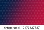  illustration of white star on glory red and blue gradient. USA flag illustration for background celebration. Abstract USA Flag Background. American Symbols