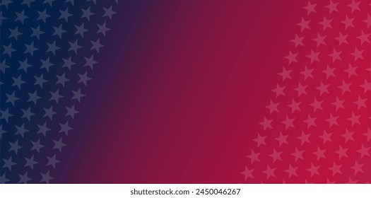  illustration of white star on glory red and blue gradient. USA flag illustration for background celebration. Abstract USA Flag Background. American Symbols - Powered by Shutterstock