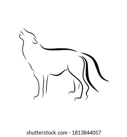 Continuous One Line Drawing Horse Logo Stock Vector (Royalty Free ...