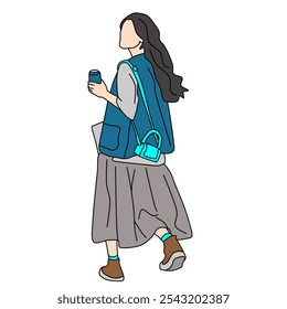 illustration of women's casual style ideas. - Powered by Shutterstock