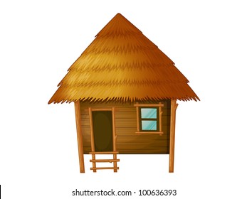 Illustration Wooden Hut Eps Vector Format Stock Illustration 100636393 ...
