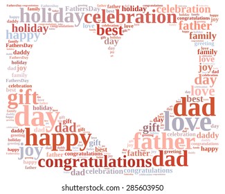 Illustration Word Cloud About Fathers Day Stock Illustration 285603950 ...