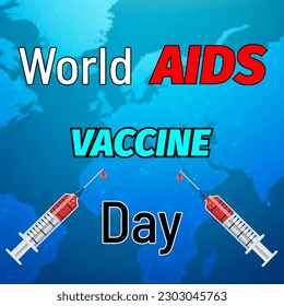 Illustration of World Aids Day with various of different words and syringe needles - Powered by Shutterstock