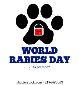 Illustration of WORLD RABIES DAY 28 September - Powered by Shutterstock