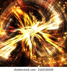 The Illustration Of Yellow Aura Energy