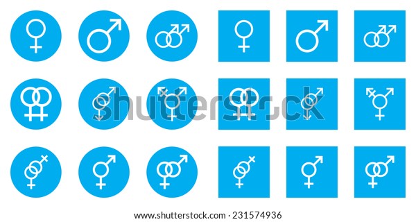 Illustrations Male Female Sex Symbols On Stock Illustration 231574936