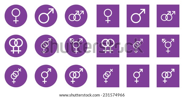 Illustrations Male Female Sex Symbols On Stock Illustration 231574966