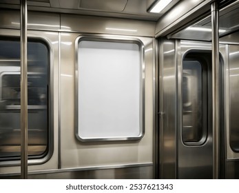 a image of a advertising poster on a subway - Powered by Shutterstock