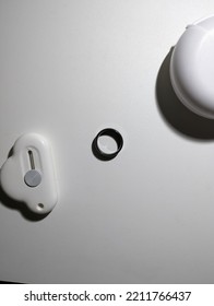 an image of a black ring on a white background