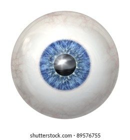 An Image Of A Blue Eye Ball