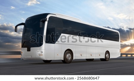 a image of a bus on a road