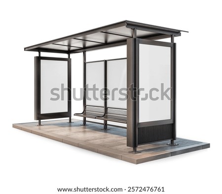 An image of a Bus Stop in a white background