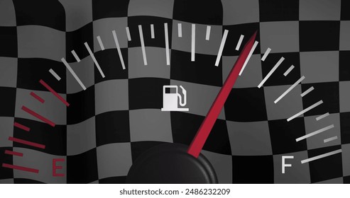 Image of car panel over finishing line. Global sport and digital interface concept digitally generated image. - Powered by Shutterstock