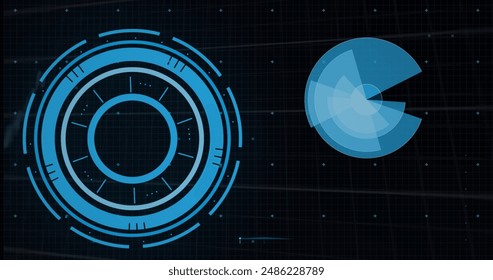 Image of clock moving over diverse male rugby players round at stadium. Global technology digital interface and networks concept digitally generated image. - Powered by Shutterstock