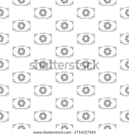 Image coming soon seamless pattern isolated on white background