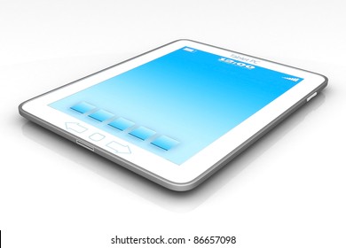 Image of computer technology on a white background isolated
