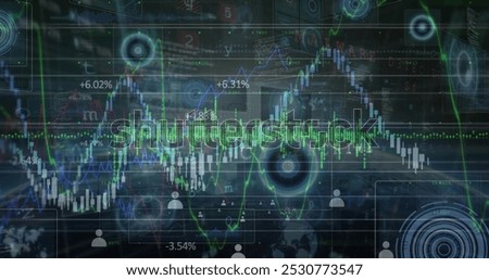 Image of cyber attack text and scopes over grid. Global business, finance and data processing concept digitally generated image.