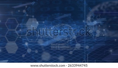 Image of data processing over brains. Global business and digital interface concept digitally generated image.