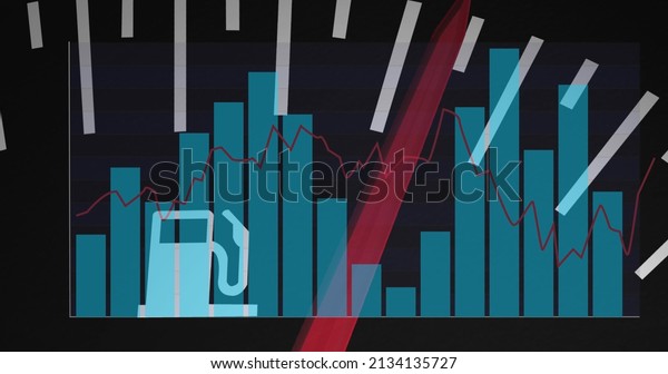 Image of data processing over car panel. global
business, finances, connections and digital interface concept
digitally generated
image.