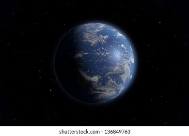 An image of an Earth view from space. Elements of this image furnished by NASA.
