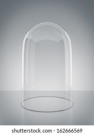 An Image Of A Empty Glass Dome