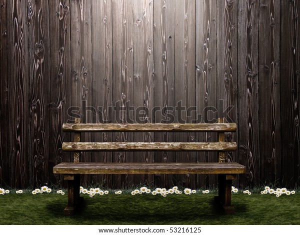 Image Fairy Tale Cg Bench Stock Illustration